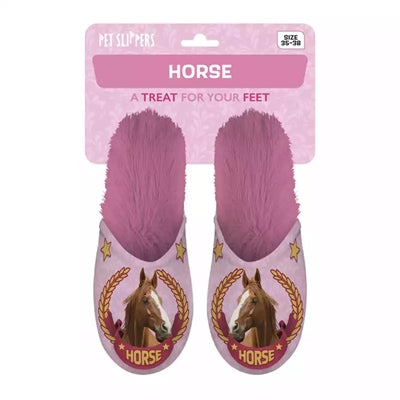 Load image into Gallery viewer, Pantoffel horse roze