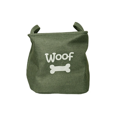 Load image into Gallery viewer, Rosewood canvas speelgoedmand woof bosgroen