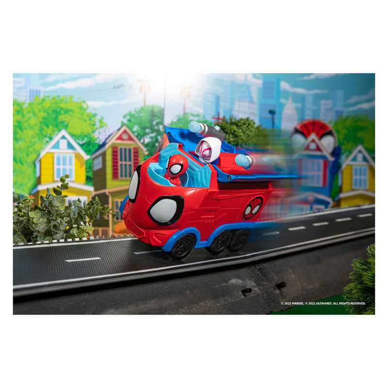 Load image into Gallery viewer, Jazwares marvel spidey web spinning hauler auto