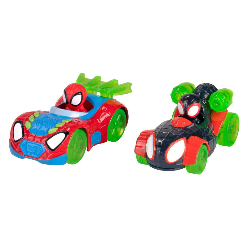 Load image into Gallery viewer, Jazwares spidey mega jump hoofdkwartier racebaan