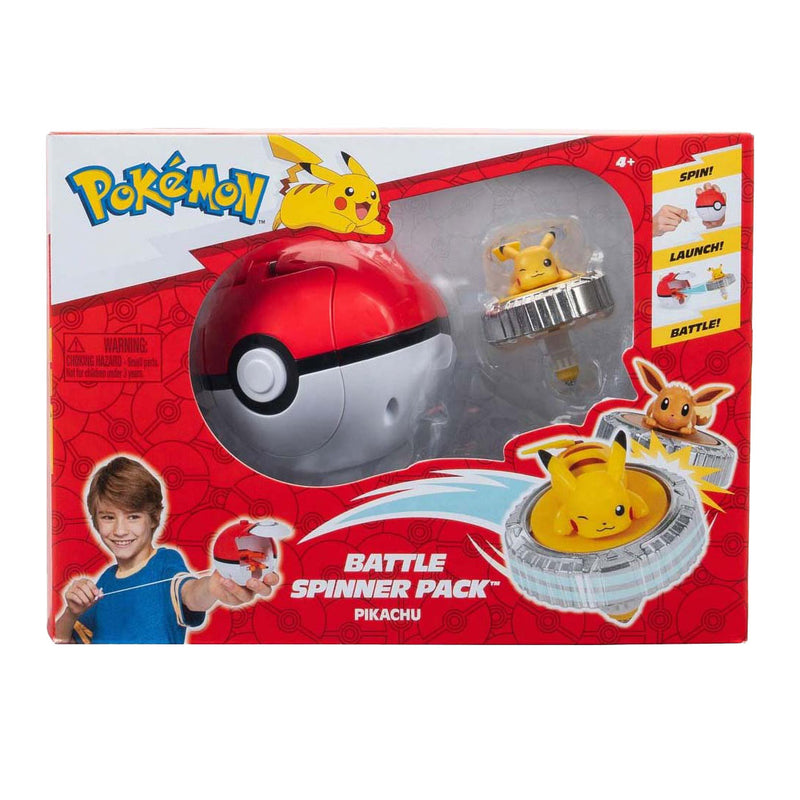 Load image into Gallery viewer, Jazwares pokémon battle spinner game - pikachu pokéball