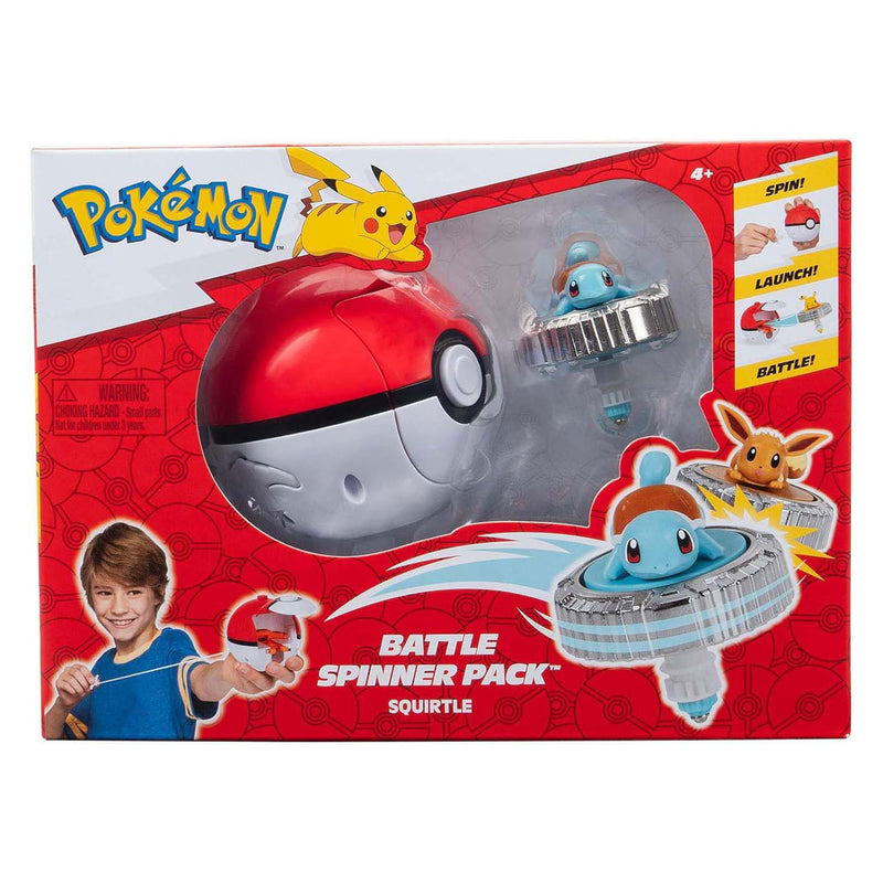 Load image into Gallery viewer, Jazwares pokémon battle spinner game - squirtle pokéball