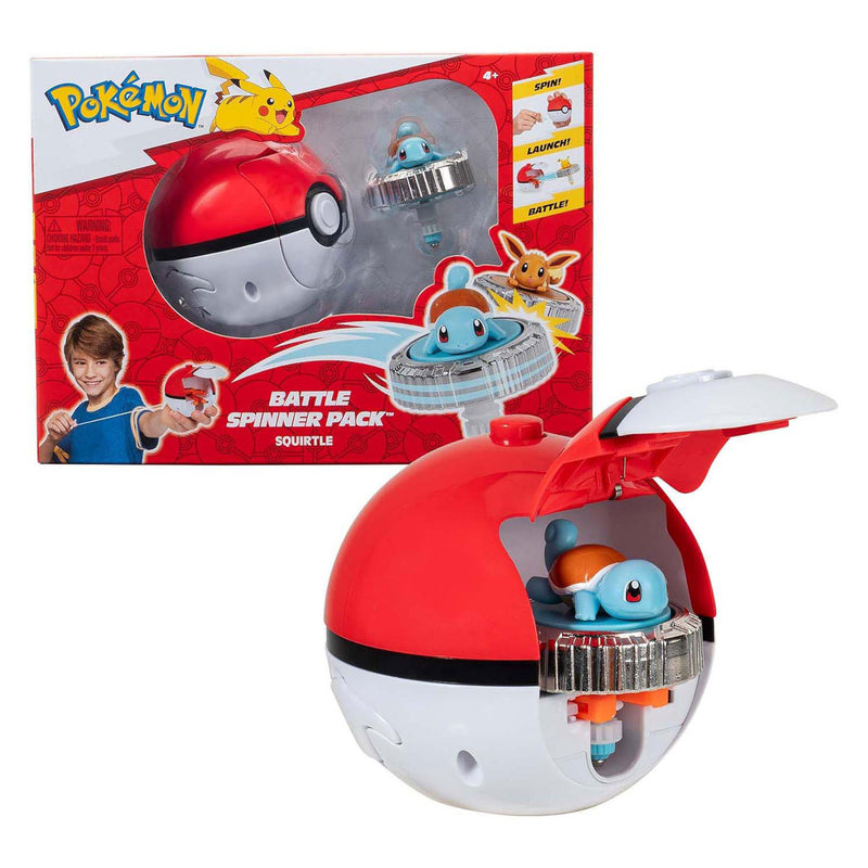 Load image into Gallery viewer, Jazwares pokémon battle spinner game - squirtle pokéball