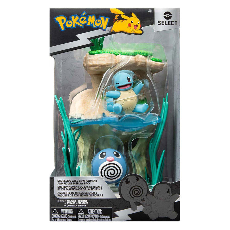 Load image into Gallery viewer, Jazwares pokémon environment figuren set - poliwag squirtle