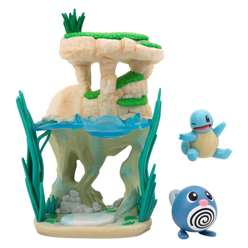 Load image into Gallery viewer, Jazwares pokémon environment figuren set - poliwag squirtle