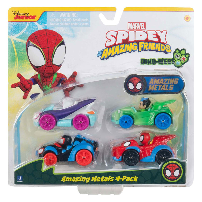Load image into Gallery viewer, Jazwares spidey and friends - metalen voertuigen, 4dlg.