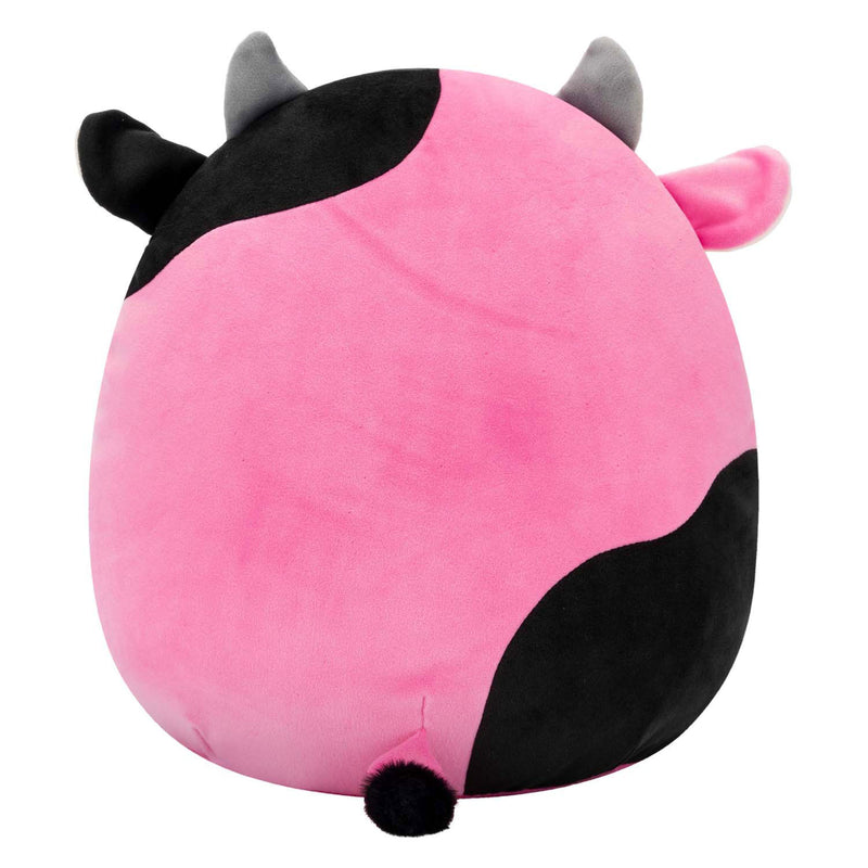 Load image into Gallery viewer, Squishmallows knuffel pluche - zwarte en roze koe, 30cm