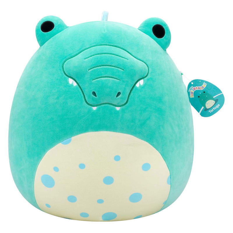 Afbeelding laden in galerijviewer, Squishmallows knuffel pluche - tortuga blauwgroene alligator, 40cm