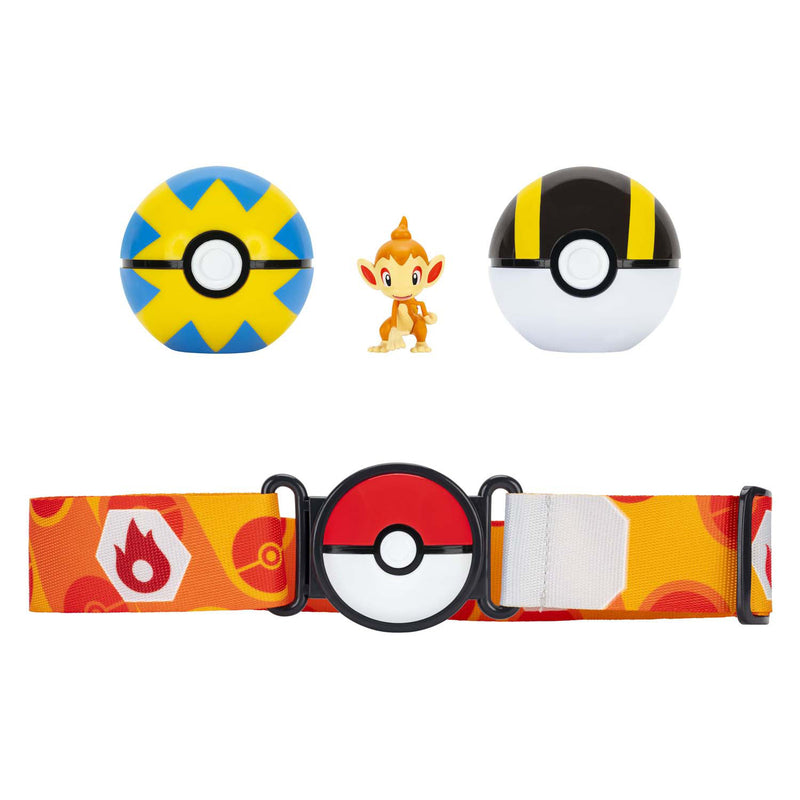 Load image into Gallery viewer, Jazwares pokémon clip 'n' go met riem speelset chimchar quick ball