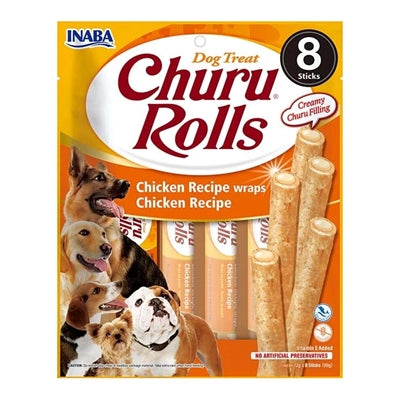 Load image into Gallery viewer, Inaba dog churu rolls chicken recipe wraps