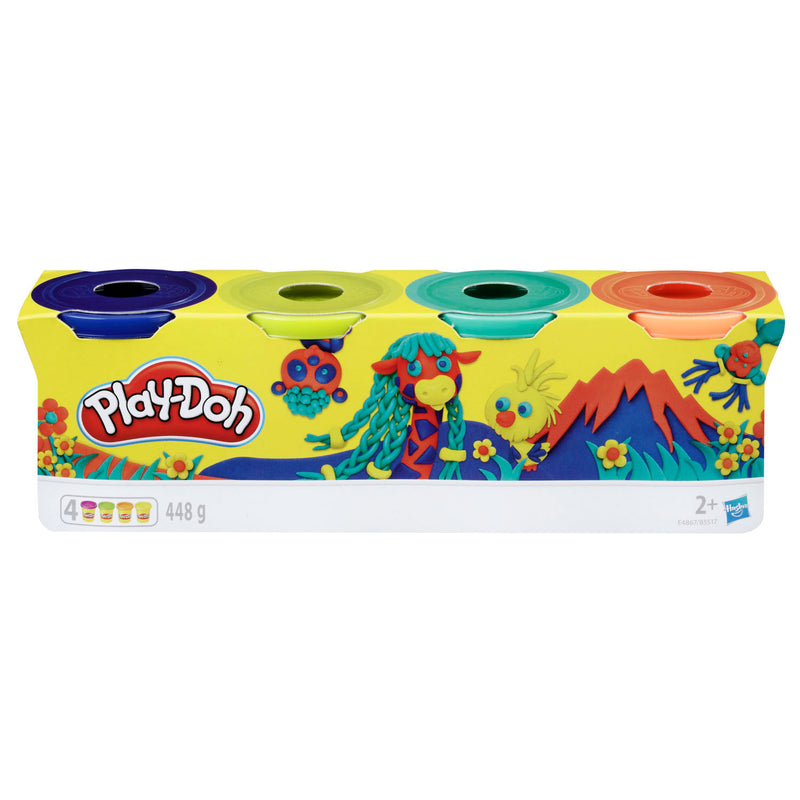 Load image into Gallery viewer, Play-Doh 4-Pack (Wilde Kleuren)