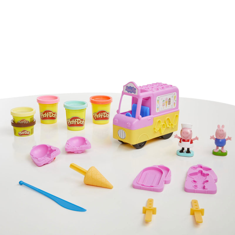 Afbeelding laden in galerijviewer, Play-doh peppas ijsjes speelset - boetseerklei - inclusief 5 potjes