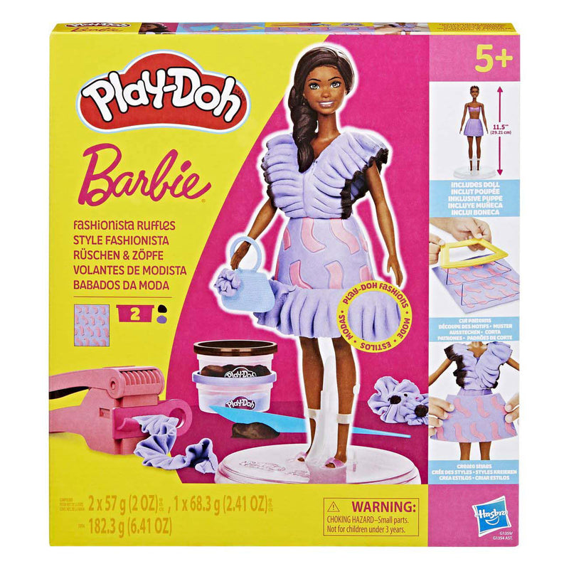 Load image into Gallery viewer, Play-doh barbie fashionista ruches - 2 kleipotjes