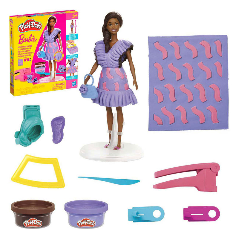 Load image into Gallery viewer, Play-doh barbie fashionista ruches - 2 kleipotjes