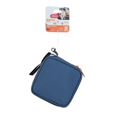 Load image into Gallery viewer, Zolux bvk 2in1 opvouwbare voerbak en drinkbak blauw