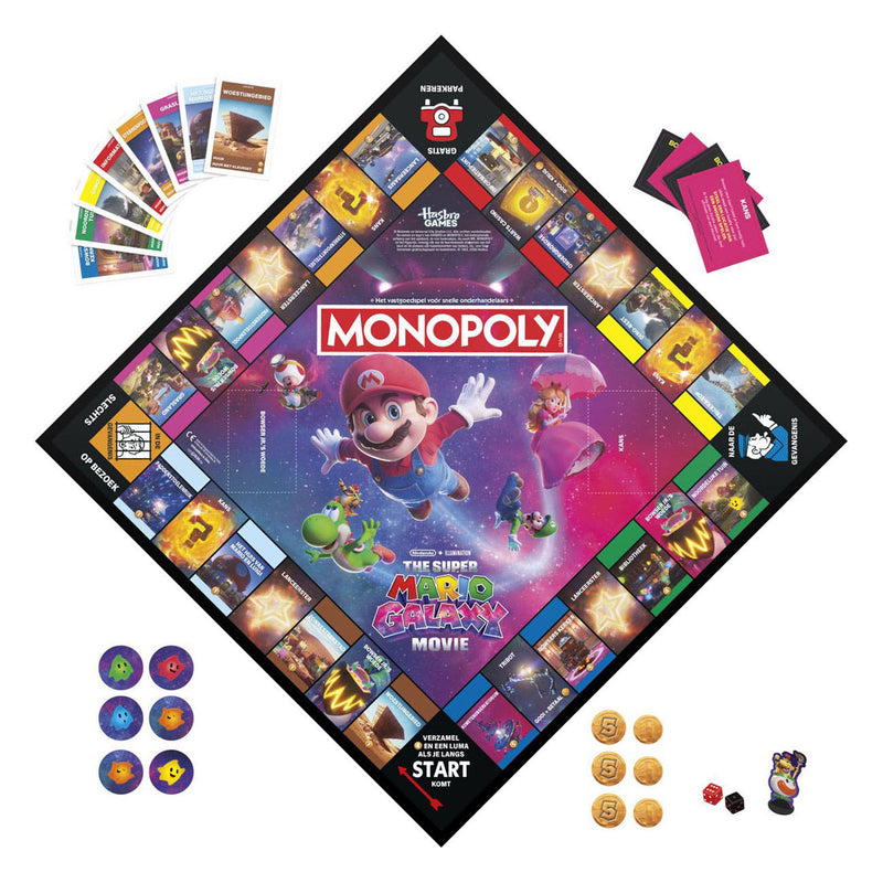 Afbeelding laden in galerijviewer, Hasbro monopoly: the super mario galaxy movie edition nl