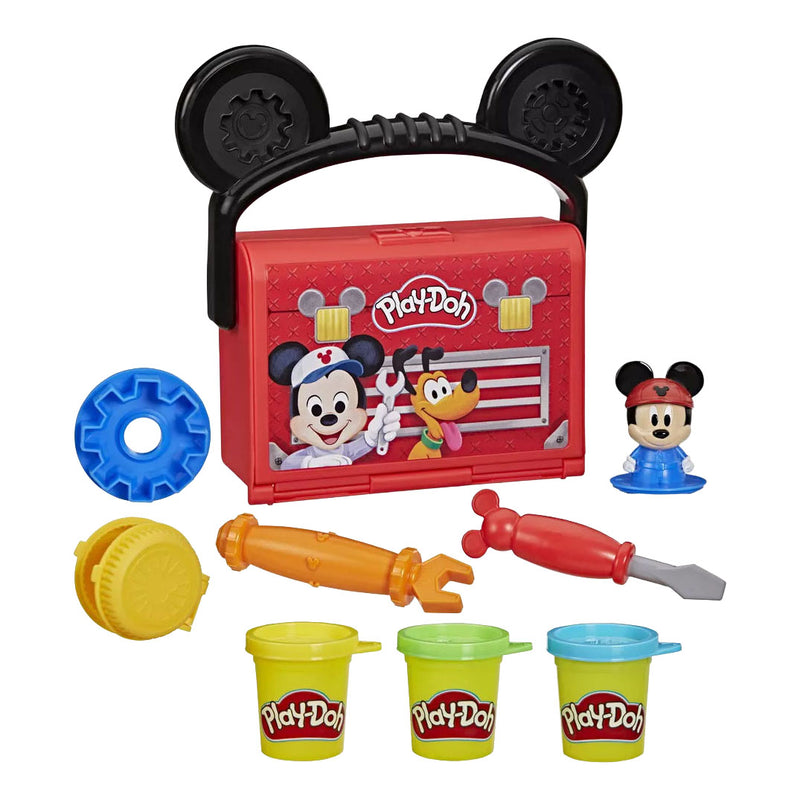 Chargez l'image dans la visionneuse de la galerie, Play-doh disney junior garage op reis, mickey-speelgoed