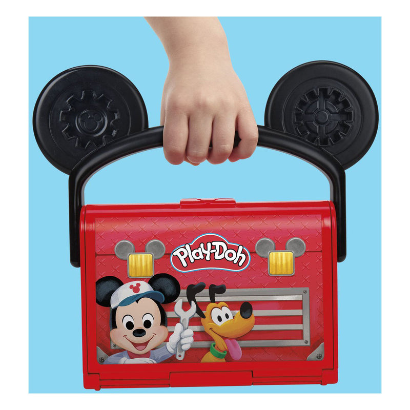 Chargez l'image dans la visionneuse de la galerie, Play-doh disney junior garage op reis, mickey-speelgoed
