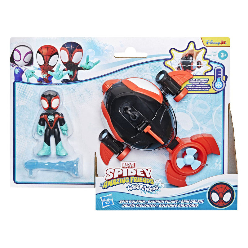 Afbeelding laden in galerijviewer, Spidey and his amazing friends marvel water-webs spin dolphin - speelgoedonderzeeër