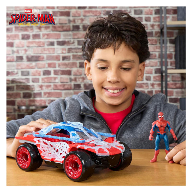 Afbeelding laden in galerijviewer, Hasbro spider-man brand new day web blast voertuig