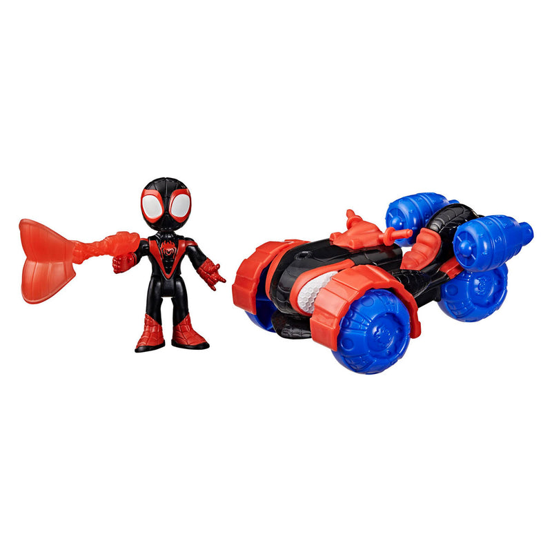 Afbeelding laden in galerijviewer, Hasbro miles 'spin' morales techno-racer speelfiguur