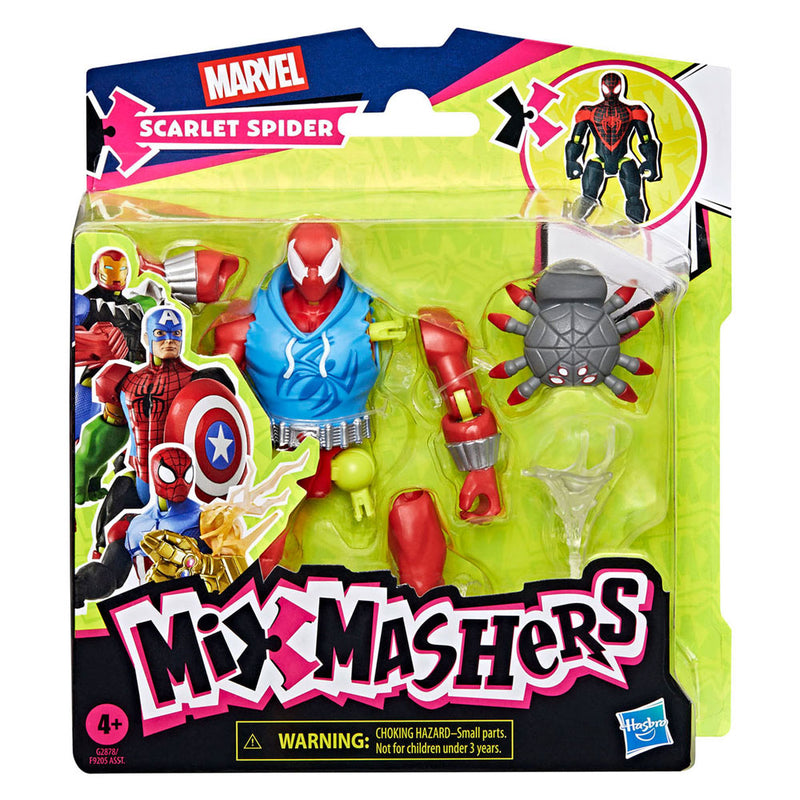 Chargez l'image dans la visionneuse de la galerie, Hasbro mixmashers marvel scarlet spider speelfiguur