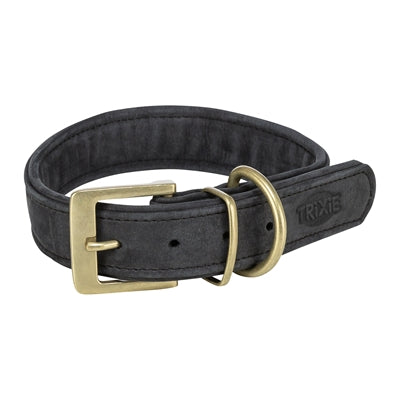 Load image into Gallery viewer, Trixie halsband hond pure leer zwart