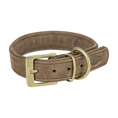 Afbeelding laden in galerijviewer, Trixie halsband hond pure leer bruin