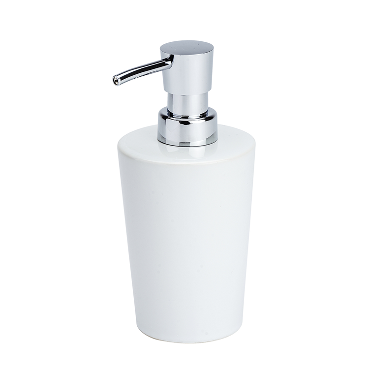 Afbeelding laden in galerijviewer, Wenko 1064910 - zeepdispenser coni keramiek wit | 2 stuks