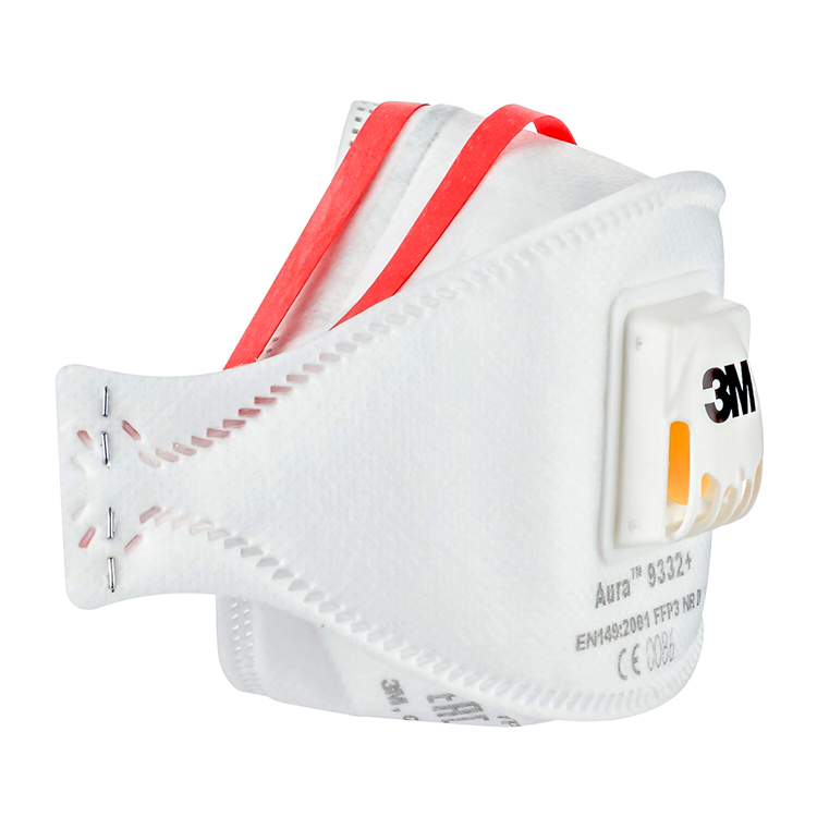 Laden Sie das Bild in Galerie -Viewer, 3m aura comfort cool flow stofmasker, ffp3, met ventiel, pak van 5 stuks