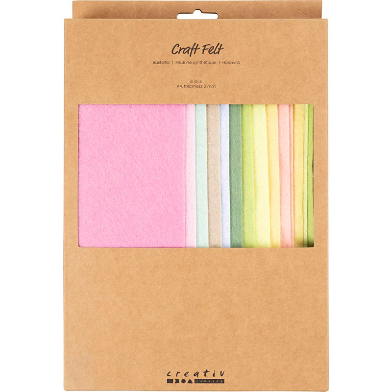 Load image into Gallery viewer, Creativ company hobbyvilt a4 dikte 2mm pastelkleuren - 10st.