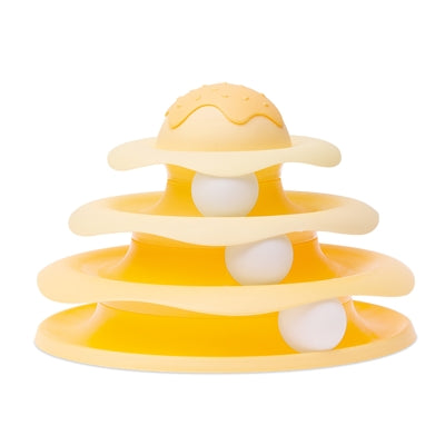 Load image into Gallery viewer, Imac cat tower 3 niveaus geel