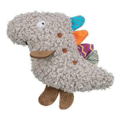 Load image into Gallery viewer, Trixie dino pluche met kattenkruid catnip grijs
