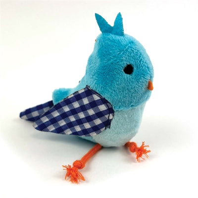 Load image into Gallery viewer, Happy pet tabby patch vogel blauw