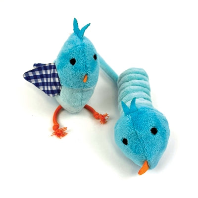 Load image into Gallery viewer, Happy pet tabby patch vogel blauw