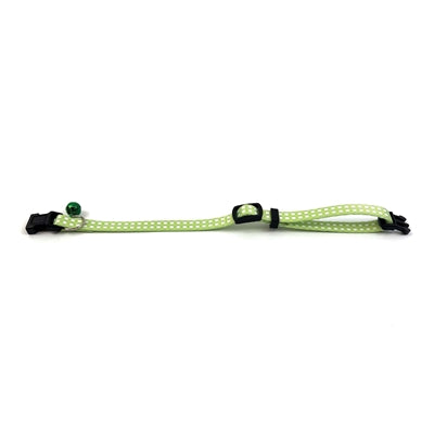 Load image into Gallery viewer, Happy pet tabby patch halsband kat ruit groen