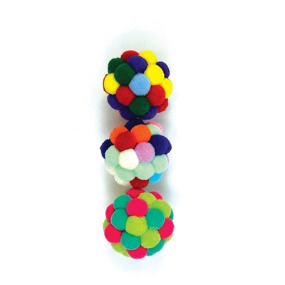 Load image into Gallery viewer, Happy pet tabby patch pom pom bal assorti
