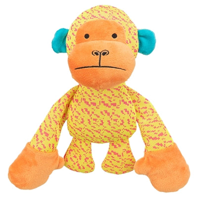 Load image into Gallery viewer, Trixie aap stof geel oranje