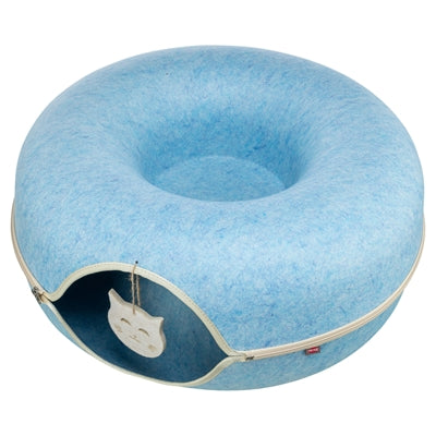 Afbeelding laden in galerijviewer, Trixie speeldonut vilt blauw
