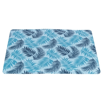 Load image into Gallery viewer, Trixie koelmat met palmbladeren print lichtblauw