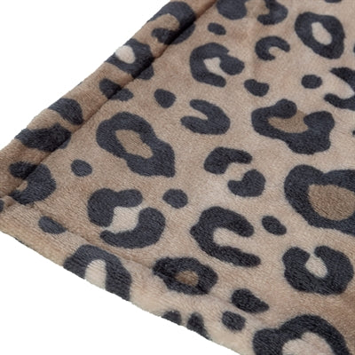 Load image into Gallery viewer, Trixie hondendeken leo softpluche panterprint bruin
