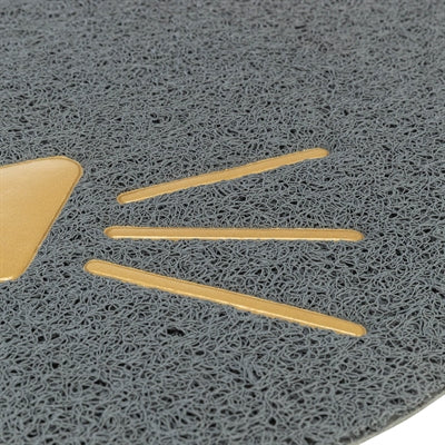 Load image into Gallery viewer, Trixie kattenbakmat kattenkop pvc lichtgrijs