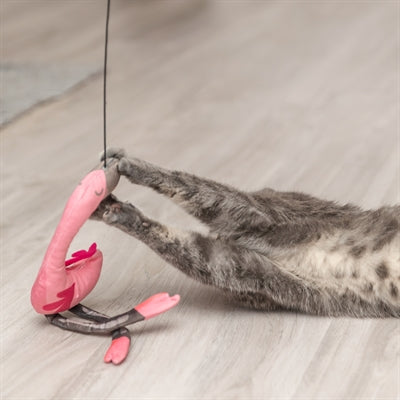 Load image into Gallery viewer, Trixie kattenhengel telescopisch grote katten met flamingo roze