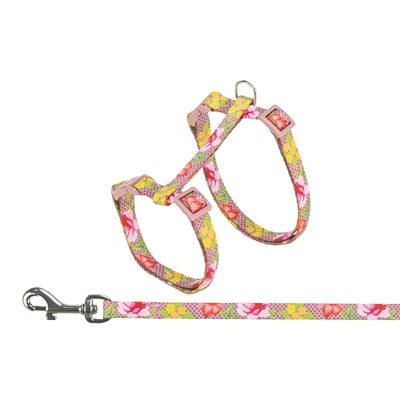Load image into Gallery viewer, Trixie kattentuigje met riem bloemen motief assorti