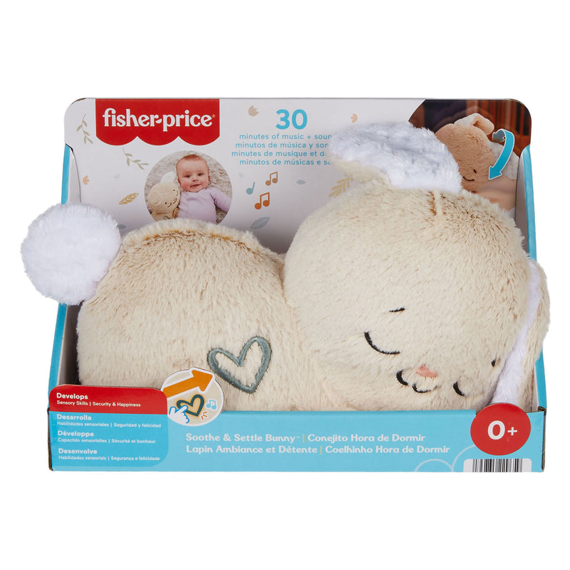 Afbeelding laden in galerijviewer, Fisher-price kalmerend konijntje - knuffel met muziek, lichtjes en beweging