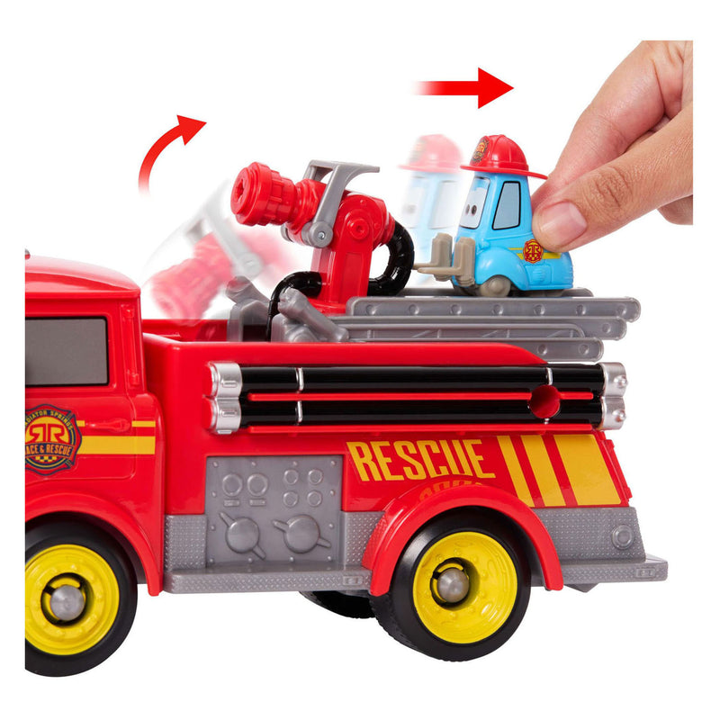 ギャラリービューアに画像をロードする, Mattel disney en pixar cars radiator springs racen en redden - brandweer - red en guido speelset