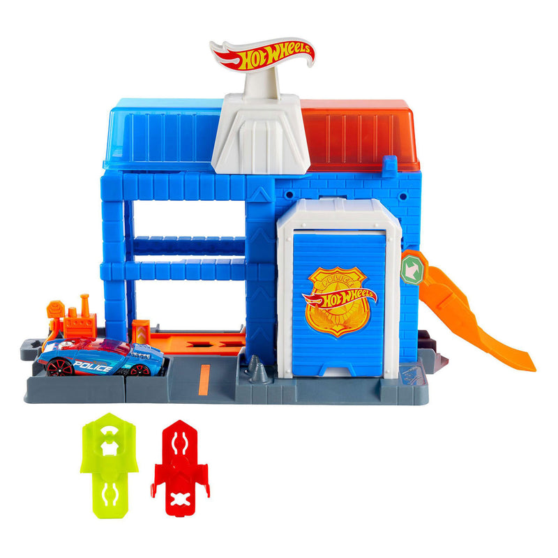 Afbeelding laden in galerijviewer, Hot wheels politiebureau