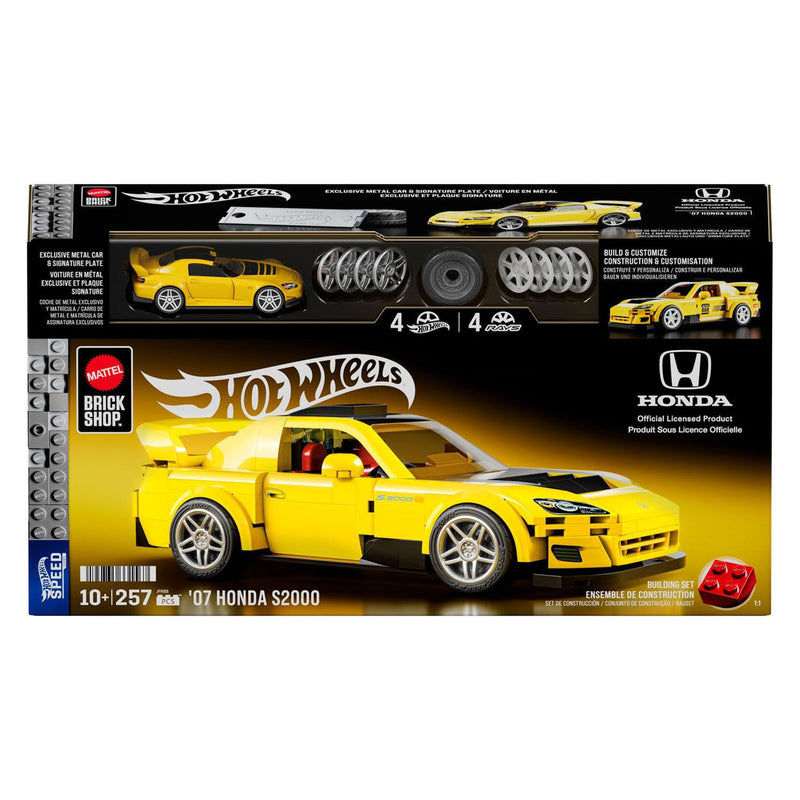 Laden Sie das Bild in Galerie -Viewer, Hot wheels brick shop speed series 2007 honda s2000 1:32 bouwset - 257dlg.