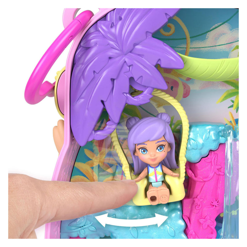 Afbeelding laden in galerijviewer, Polly pocket compact speelset ananas en aapje