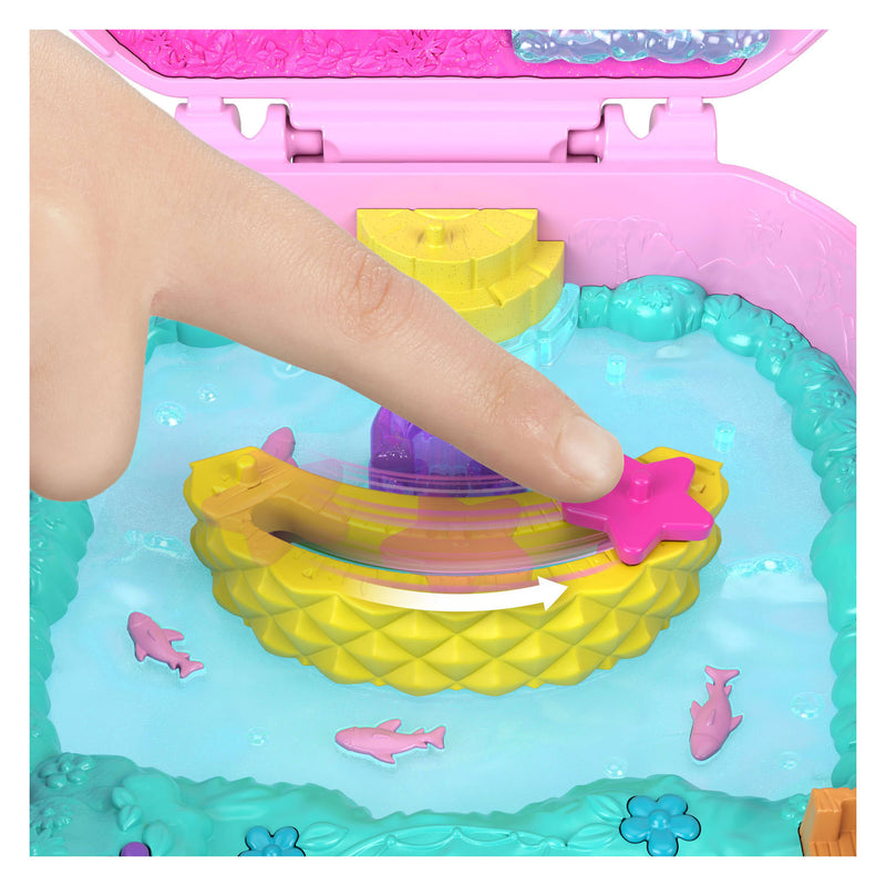 Afbeelding laden in galerijviewer, Polly pocket compact speelset ananas en aapje